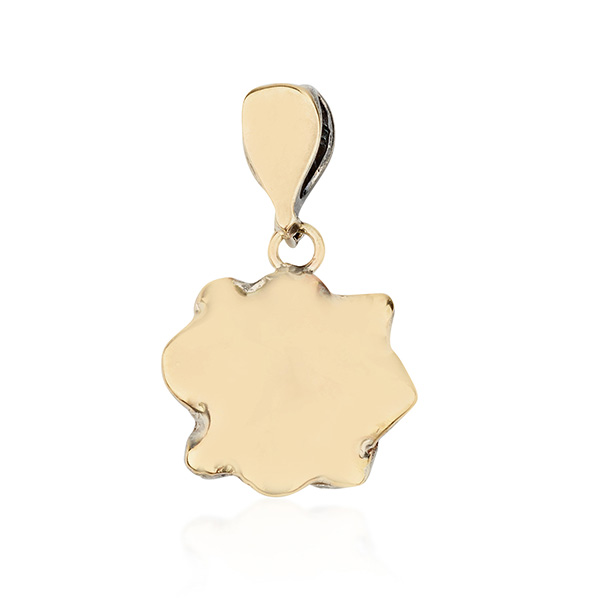 תליון בעיצוב וינטג שיבוץ יהלומים ואבני רובי