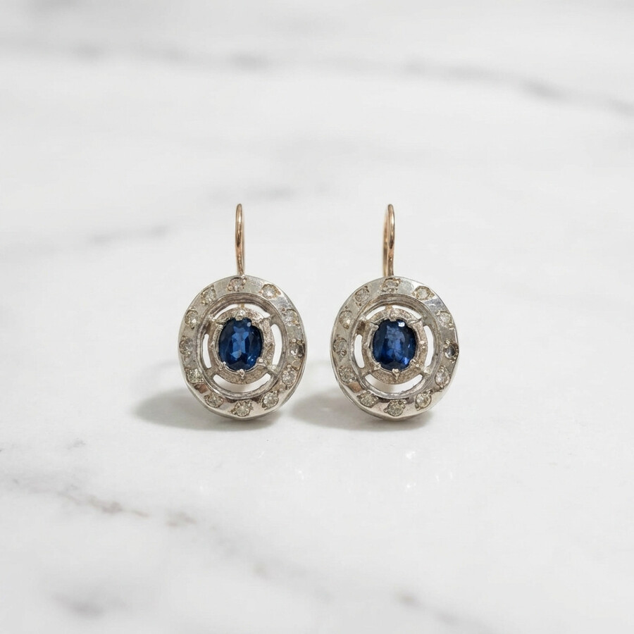 Blue sapphire earrings - Image 2