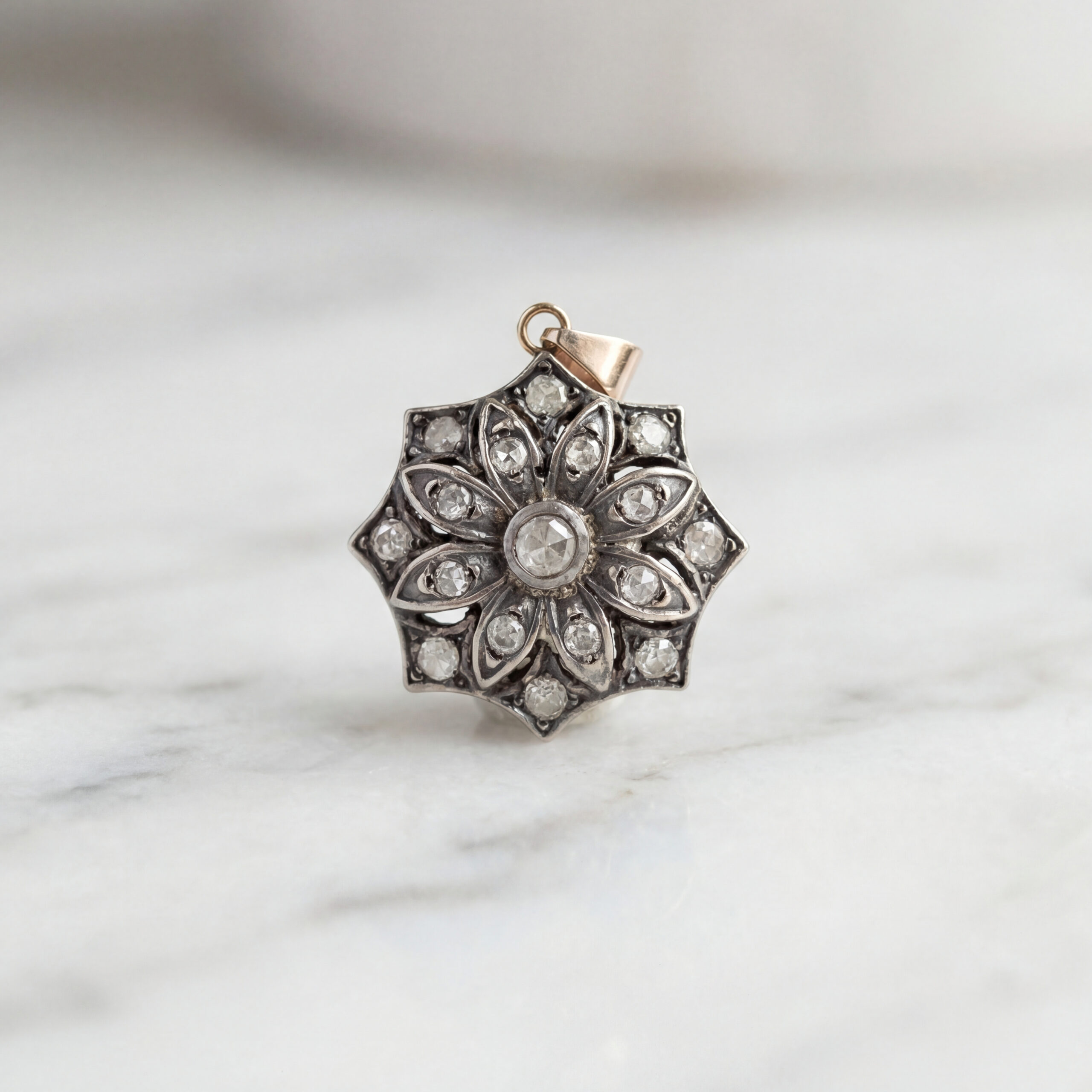 Vintage Flower Pendant - Image 2