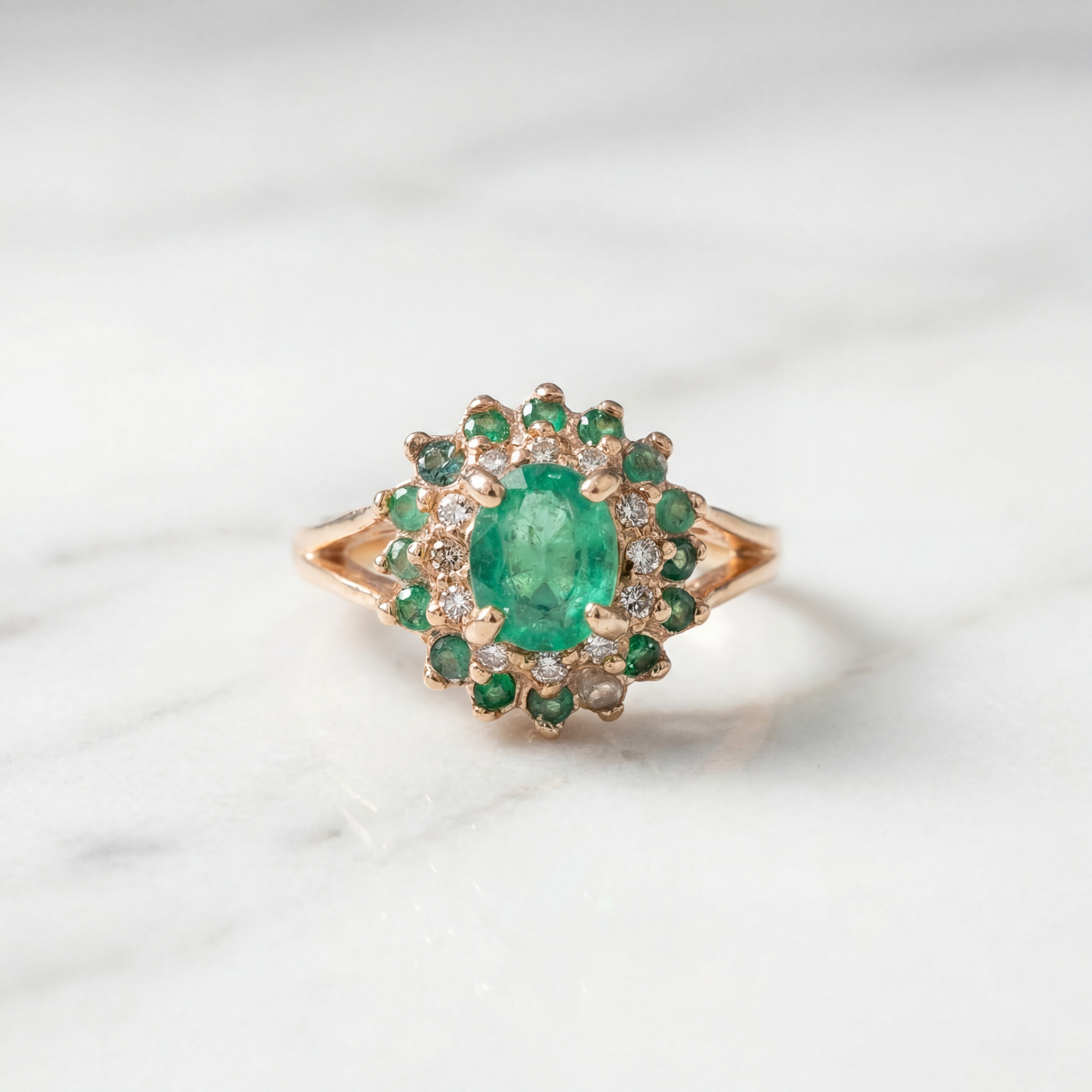 Emerald & Diamond Ring - Image 3