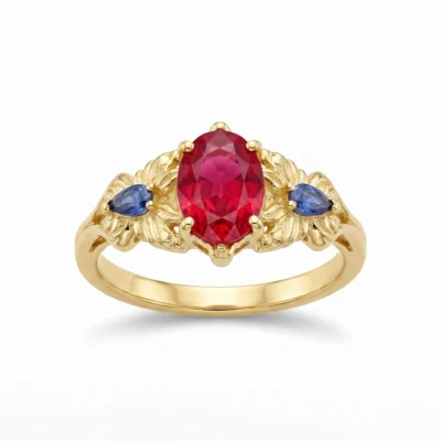 Handcrafted Ruby & Sapphire Vintage